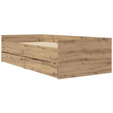 Struttura del letto Rovere artigianale 100 x 200 cm - Foto 1