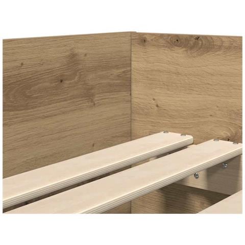 Struttura del letto Rovere artigianale 100 x 200 cm - Foto 9
