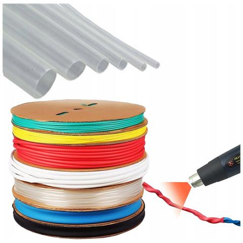Tubo Termorestringente Trasparente 6mm 1m - Flessibile E Autoestinguente | Riduzione 2:1 | Isolamento Elettrico E Protezione - Foto 1