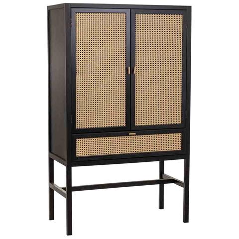 Mobile In Legno Nero E Rete 97x47x167h - Foto 1