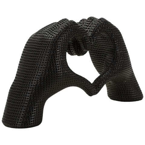 Scultura Lover In Resina Nera: Coppia Di Amanti - Foto 2