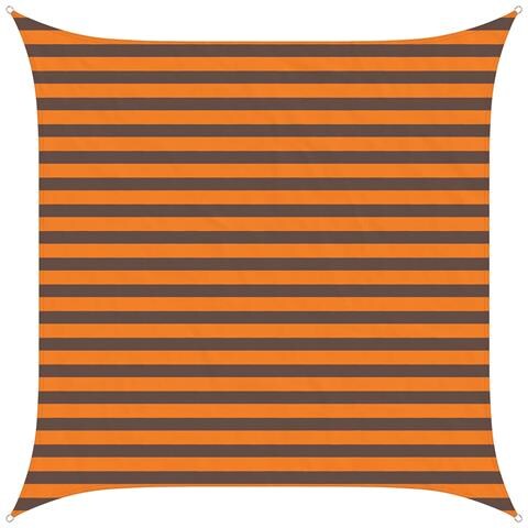 Vela da ombra solare Arancione e Marrone 2,5 x 2,5 m - Foto 1