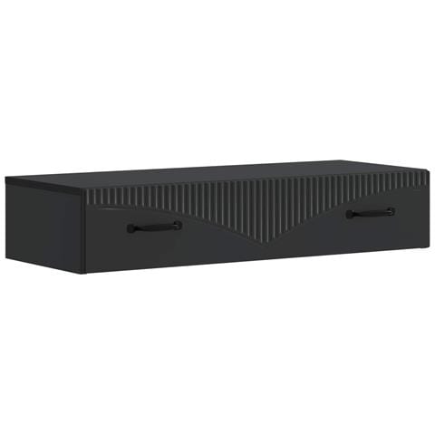 Tavolino da Parete Laterale Nero 87,5 x 34,5 x 17 cm - Foto 1