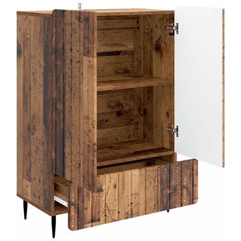 Credenza Legno antico 66 x 34,5 x 97 cm Legno ingegnerizzato - Foto 2