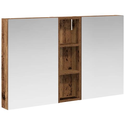 Set di Armadi da Bagno con porta 3 pcs 100 x 10,5 x 60,5 cm - Foto 1