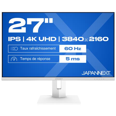 JN-IPS270UHD60F-C65W-HSP-W Monitor PC 68,6 cm (27") 3840 x 2160 Pixel 4K Ultra HD LED Bianco - Foto 1