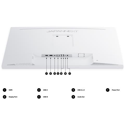 JN-IPS270UHD60F-C65W-HSP-W Monitor PC 68,6 cm (27") 3840 x 2160 Pixel 4K Ultra HD LED Bianco - Foto 7
