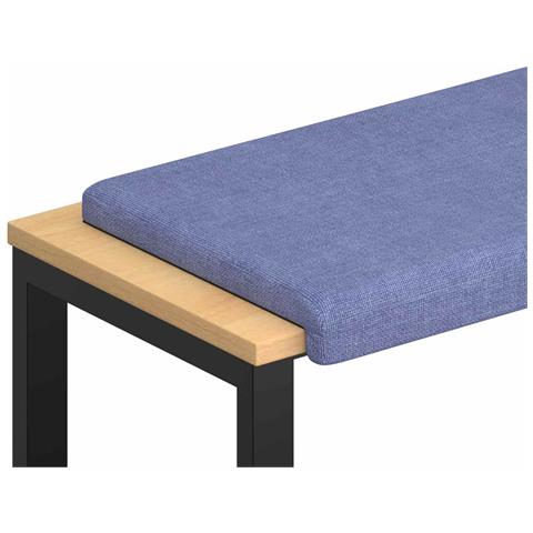 Cuscino per panchina Tessuto Blu jeans Profondità 35 cm - Foto 1