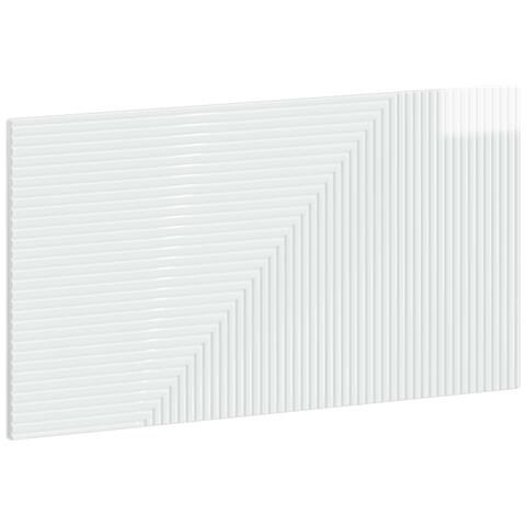 Testiera da Muro HAARLEM Bianco Lucido Legno ingegnerizzato - Foto 1