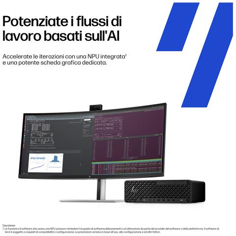 E26G9ET PC /stazione di lavoro 265 32 GB DDR5-SDRAM 1 TB SSD Windows 11 Pro SFF AI Workstation, AI PC Nero - Foto 19