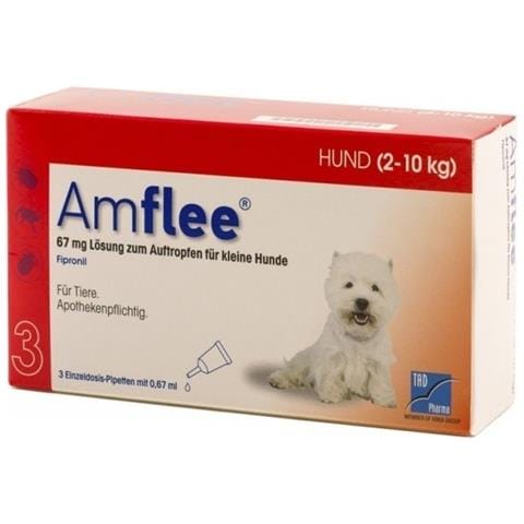 Amflee Spot-On 3 Pipette 2-10 kg Cani - Foto 1