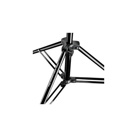 Treppiede Supporto Illuminazione Altezza Max 200 cm Nero 18266 - Foto 2