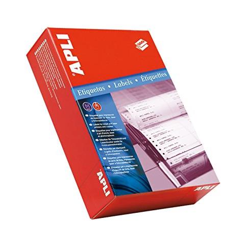 Etichetta multiuso - 88,90 mm Larghezza x 23,30 mm Lunghezza - 500 Foglio - Rettangolo - 24 / Fogli - Matrice di aghi - Bianco - Foto 1