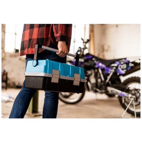 190L-2 Cassetta degli attrezzi Plastica Nero, Blu - Foto 9