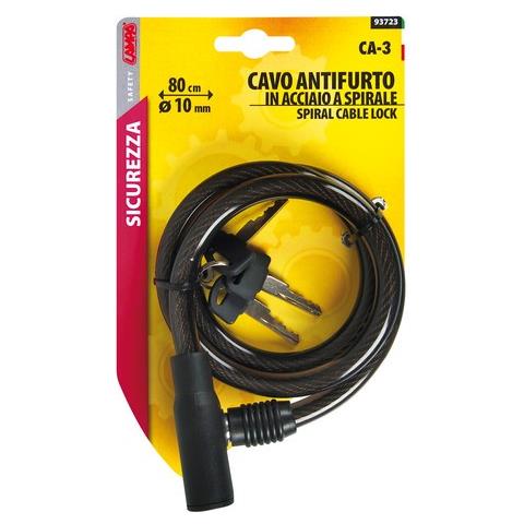 Ca-3 Cavo Antifurto, Nero, Cm80 X Mm10 - Foto 7