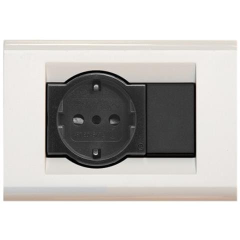 2588tl / wh Placca Schuko + 1p Bianco - Foto 1