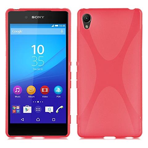 Custodia Compatibile Con Sony Xperia Z4 In Rosso Cremisi - Coperchio Protettivo In Silicone Tpu Flessibile - Foto 1