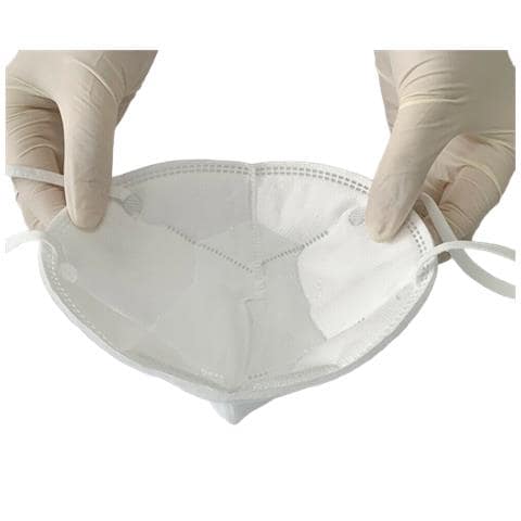 Set di 5 Mascherine Respiratorie FFP2 Protettive Con Elastico Auricolare Anti Smog e Particelle - Foto 3