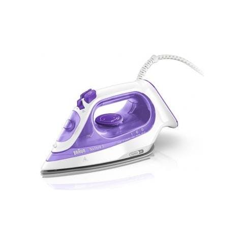 Texstyle 3 Ferro Da Stiro A Secco E A Vapore Porpora, Argento, Bianco 2350 W - Foto 1