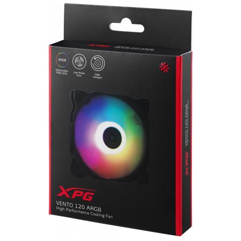 Ventola per PC VENTO120ARGB-BKCWW 120 mm Colore d'Illuminazione Multi - Foto 2