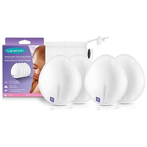 Pastiglie Di Cura Lavabili Teardrop Sagomato Bamb Viscosa Pad Coppette Riutilizzabili Per Ogni Uso Giorno E Notte Per Allattamento Al Seno Mamme - Foto 1