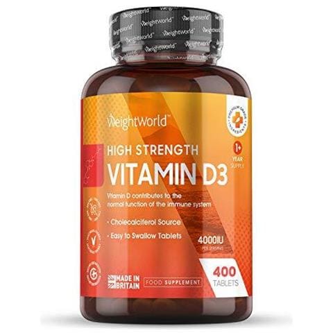 La Vitamina D 4000iu Ad Alta Resistenza - 400 Compresse (1 Anno Alimentazione) Strong Supplemento Di Vitamina D3 Per Immunitario Boost Di Calcio La Salute Della Pelle Bone Care Comune Vit D Senza Sun Veggie Keto-friendly - Foto 1