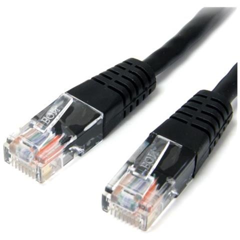 Cavo Patch Modellato Cat. 5E -Cavo Di Rete Rj45 Utp - Nero 3M. Uk - Foto 1