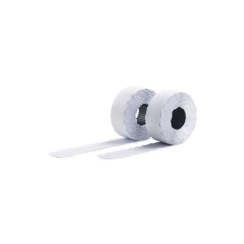 Etichetta cartellino prezzo - 26 mm Larghezza x 16 mm Lunghezza - 10 Rullo - Rettangolo - 1200 / Rotolo - Carta - Bianco - Foto 1