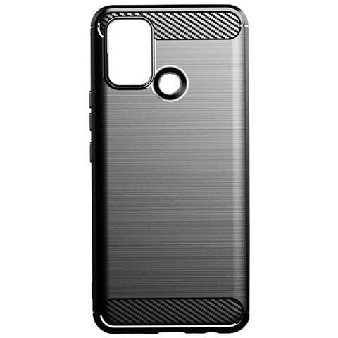 Custodia B-case Tpu Silicone Cover Case Per Oppo A15 - A15s Carbon Metal Black - Foto 2