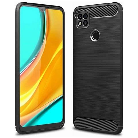 Custodia B-case Tpu Silicone Cover Case Per Oppo A15 - A15s Carbon Metal Black - Foto 1
