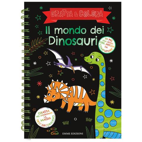 Sarah Wade - Il mondo dei dinosauri. Gratta e colora. Ediz. illustrata - Foto 2