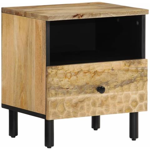 Comodino 40x33x46 Cm In Legno Massello Di Mango - Foto 1