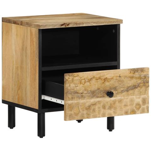 Comodino 40x33x46 Cm In Legno Massello Di Mango - Foto 2