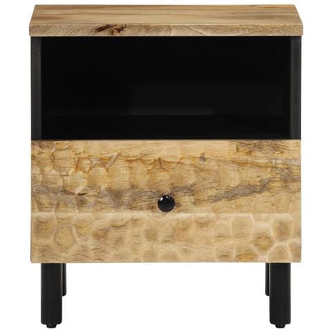 Comodino 40x33x46 Cm In Legno Massello Di Mango - Foto 3