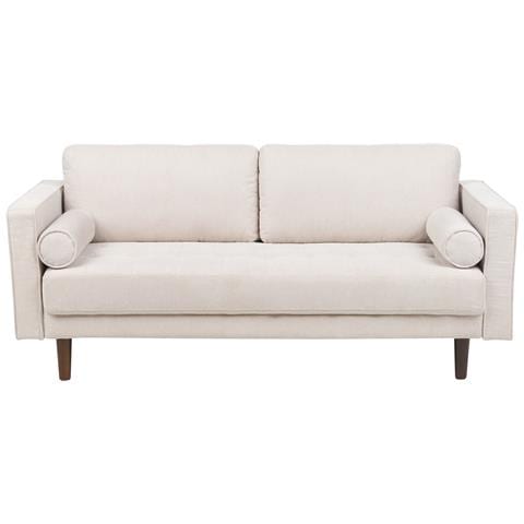 Set Da Salotto 4 Posti Nurmo Tessuto Beige Chiaro - Foto 2