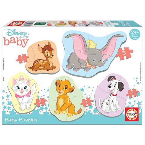 Puzzle Baby Animali Disney 2 - 5 Puzzle (edu18591) - Foto 1