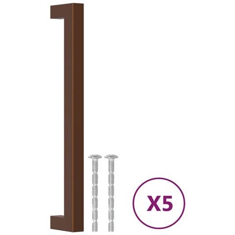 Maniglie per Mobili 5pz Bronzo 192mm in Acciaio Inox - Foto 2