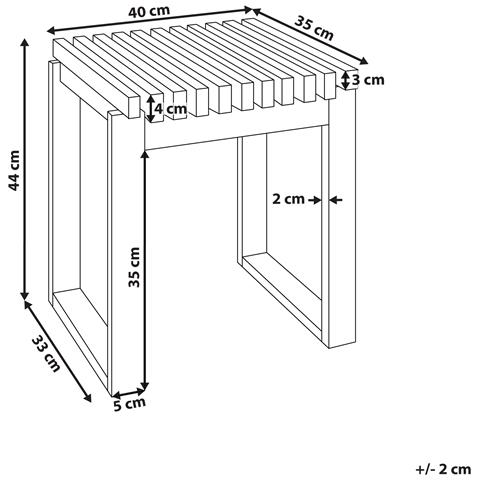Tavolo Da Giardino Legno Legno Chiaro Bellano - Foto 7