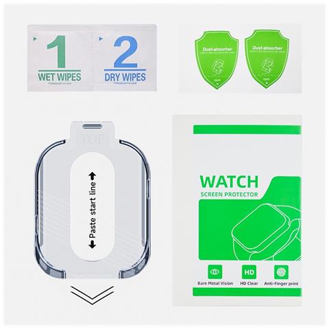 Proteggi Schermo In Vetro Temperato Ultrasottile Per Apple Watch, Confezione Da 2 Apple Osservare Ultra2 - Foto 1