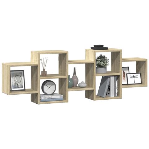 Scaffale A Parete Rovere Sonoma 129x18x42 Cm In Truciolato - Foto 3