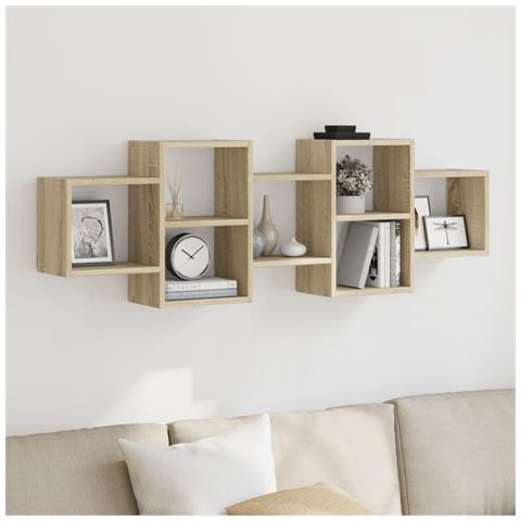 Scaffale A Parete Rovere Sonoma 129x18x42 Cm In Truciolato - Foto 1