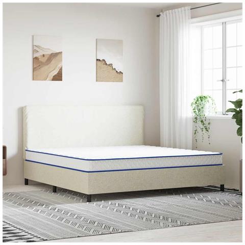 Materasso Viscoelastico Bianco 200x200x17 Cm - Foto 1
