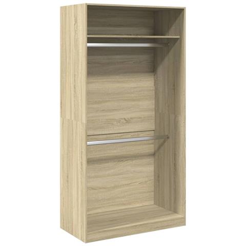 Armadio Rovere Sonoma 100x50x200 Cm In Legno Multistrato - Foto 2