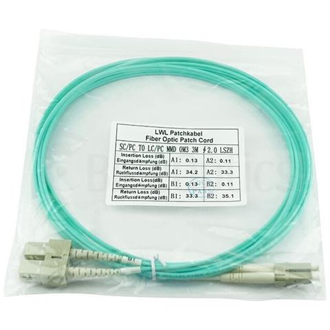 055702K512000003M-BO cavo InfiniBand e in fibra ottica 3 m 2x LC 2x SC LC /APC Verde - Foto 8