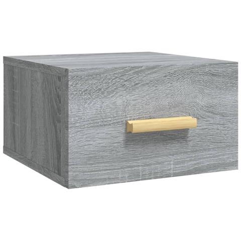 Lusso Casadino - Comodino A Muro Grigio Sonoma 35x35x20 Cm - Foto 1