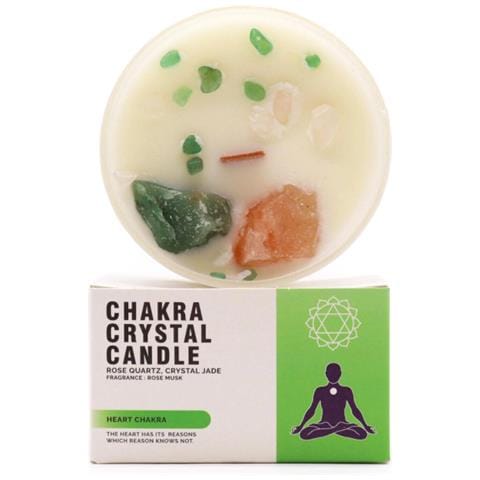 Chakra Del Cuore - Candela Di Cristallo - Foto 1