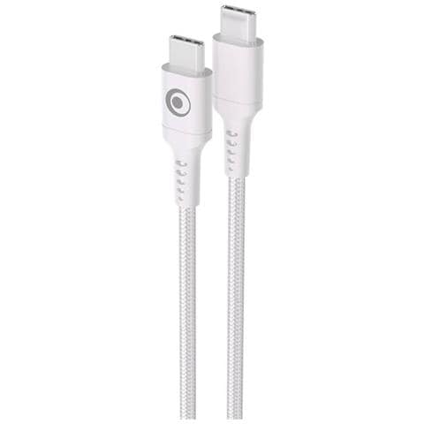 Cavo Di Ricarica E Trasferimento Usb-c /usb-c 3a Power Delivery 60w 1,2m, Bianco - Foto 2