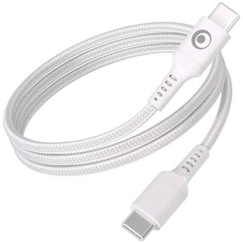 Cavo Di Ricarica E Trasferimento Usb-c /usb-c 3a Power Delivery 60w 1,2m, Bianco - Foto 1