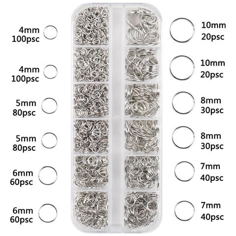 Accessori Per Gioielli Con Anello In Ferro Con Chiusura A Moschettone, Scatola Da 17 - Foto 1