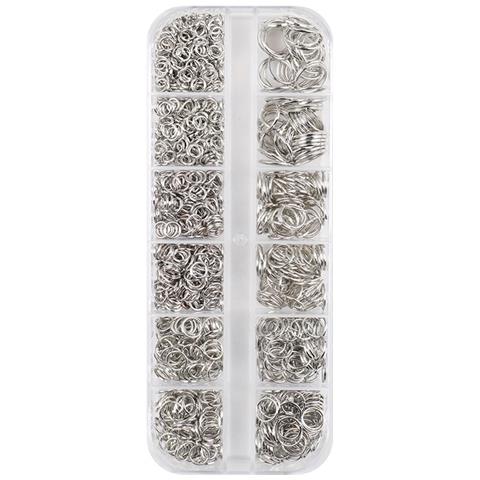 Accessori Per Gioielli Con Anello In Ferro Con Chiusura A Moschettone, Scatola Da 17 - Foto 2